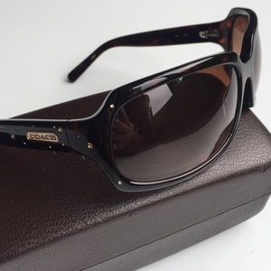 •COACH • SAMANTHA tortoise swarvaski sunnies
